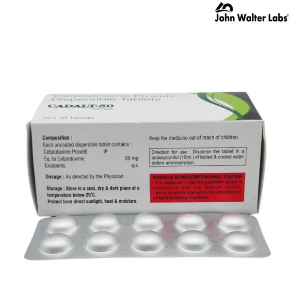 CADALT-50 (Cefpodoxime Proxetil Dispersible Tablets) - John Walter Labs